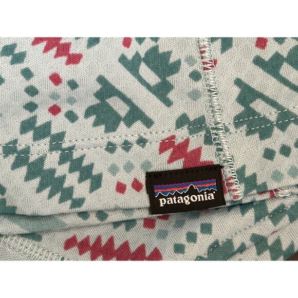 Patagonia Capilene Midweight Crew Base Layer Top Women's Small Blue Aztec - Picture 5 of 12